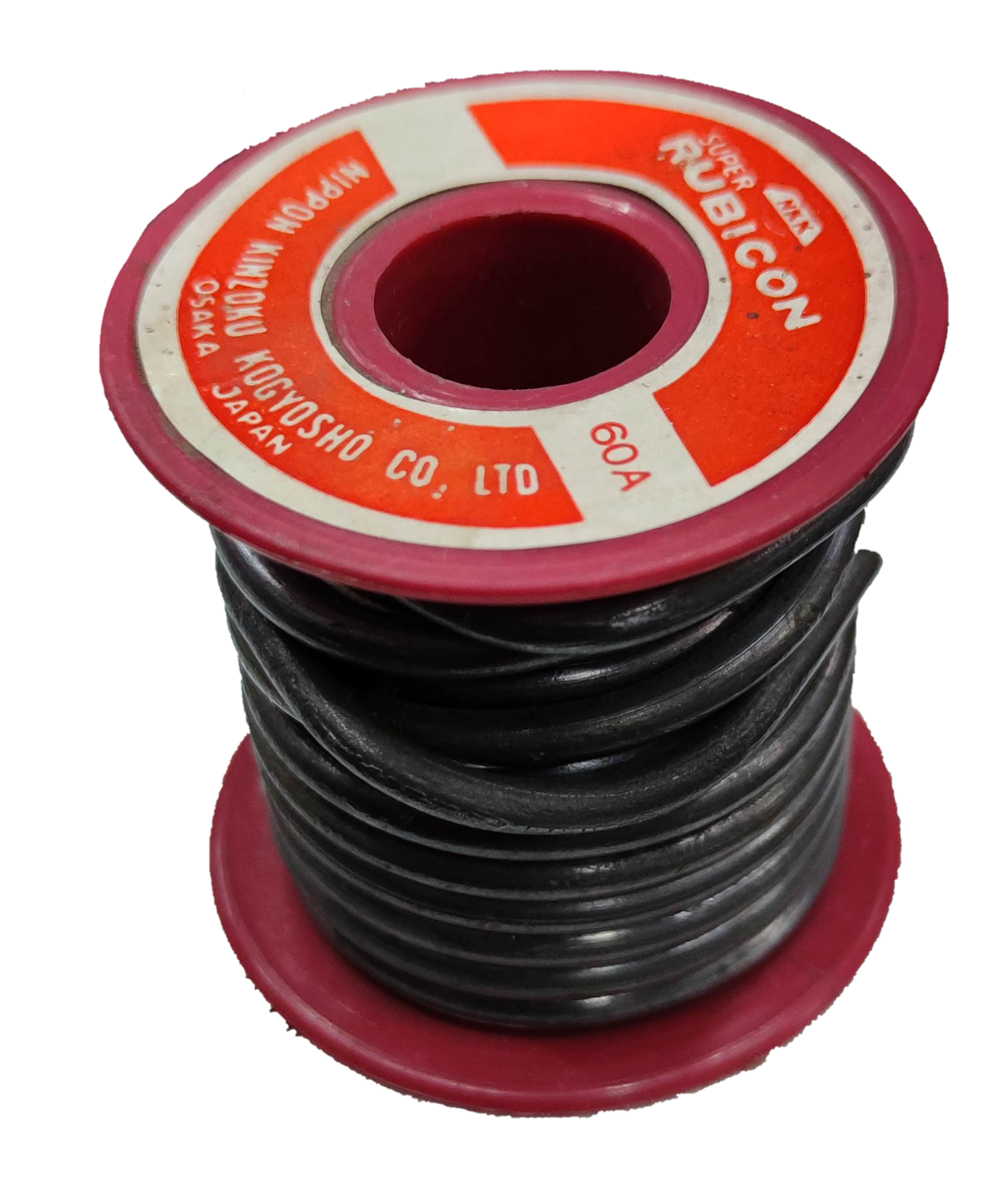 Rubicon 60A Fuse Link spool with black wire for electrical circuitry and parts