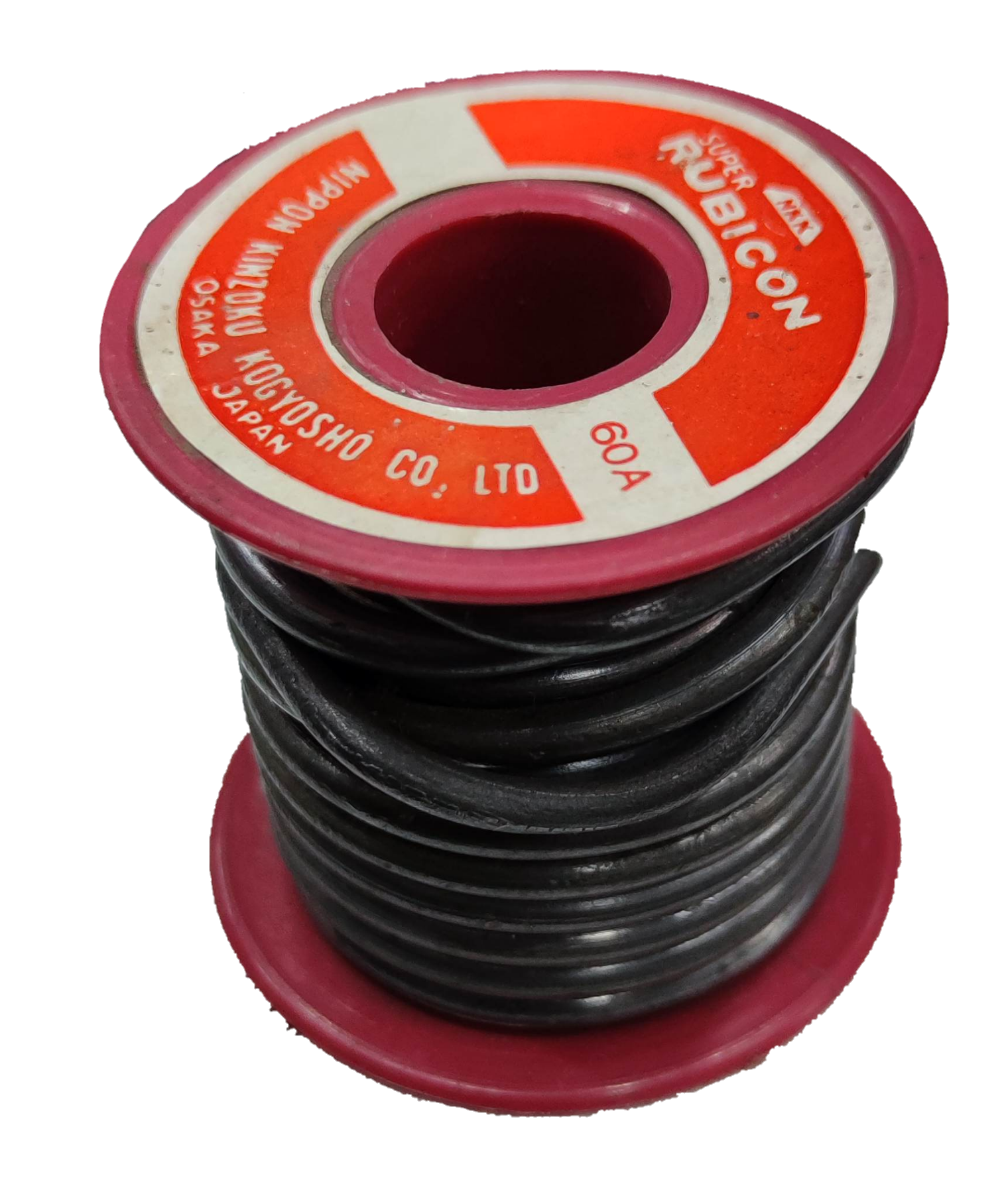 Rubicon 60A Fuse Link spool with black wire for electrical circuitry and parts