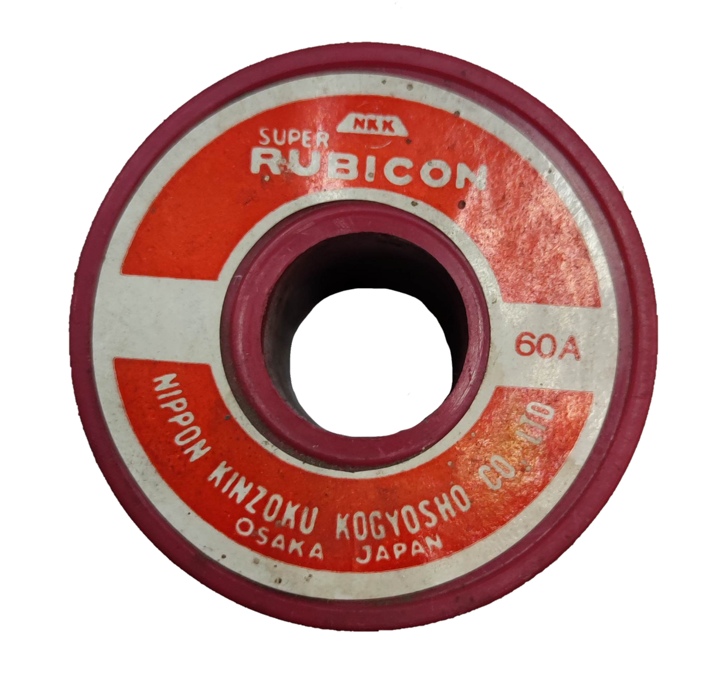 Rubicon 60A Fuse Link with red and white label for electrical circuitry and parts