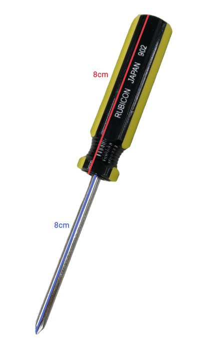 Rubicon industrial Philip screwdriver 5mm shaft with yellow and black handle for hand tool use