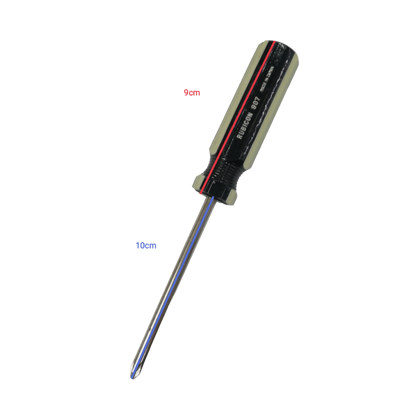Rubicon Philip Screw Driver 907 100mm with black and beige handle and metal shaft