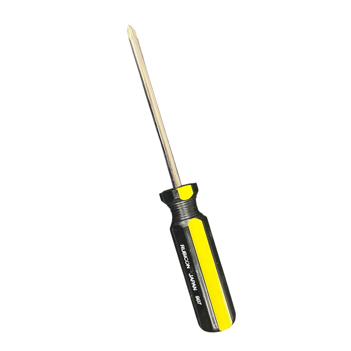 Rubicon Philip Screw Driver 907 100mm with black and yellow ergonomic handle