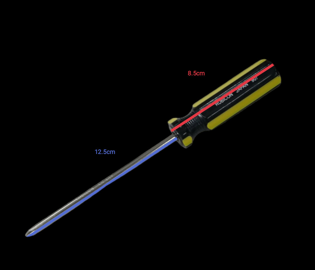 Rubicon Philip Screw Driver 907 125mm with black and yellow ergonomic handle