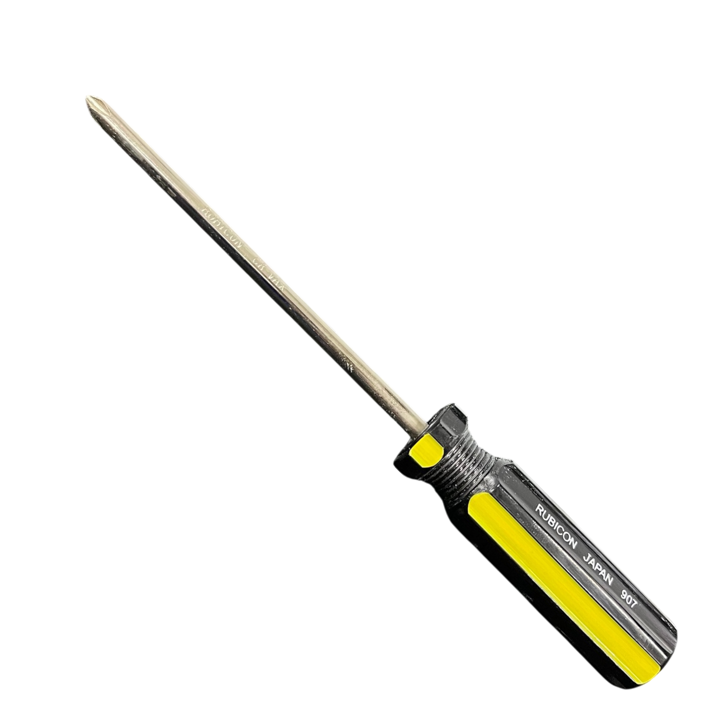 Rubicon Philip Screw Driver 907 125mm with black and yellow handle for precise fastening