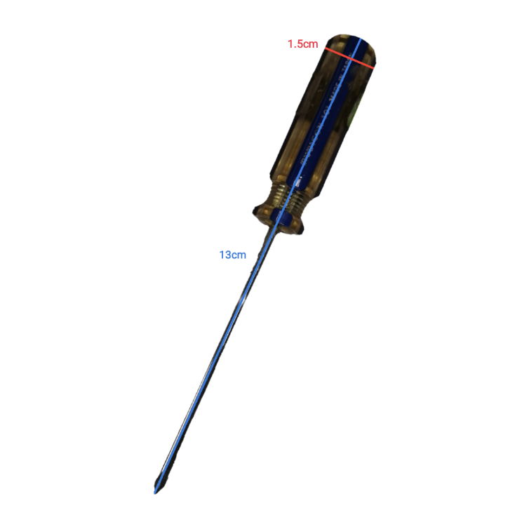 Screw Driver Made in Japan Rubicon with a 13cm long handle and precision tip for accurate use