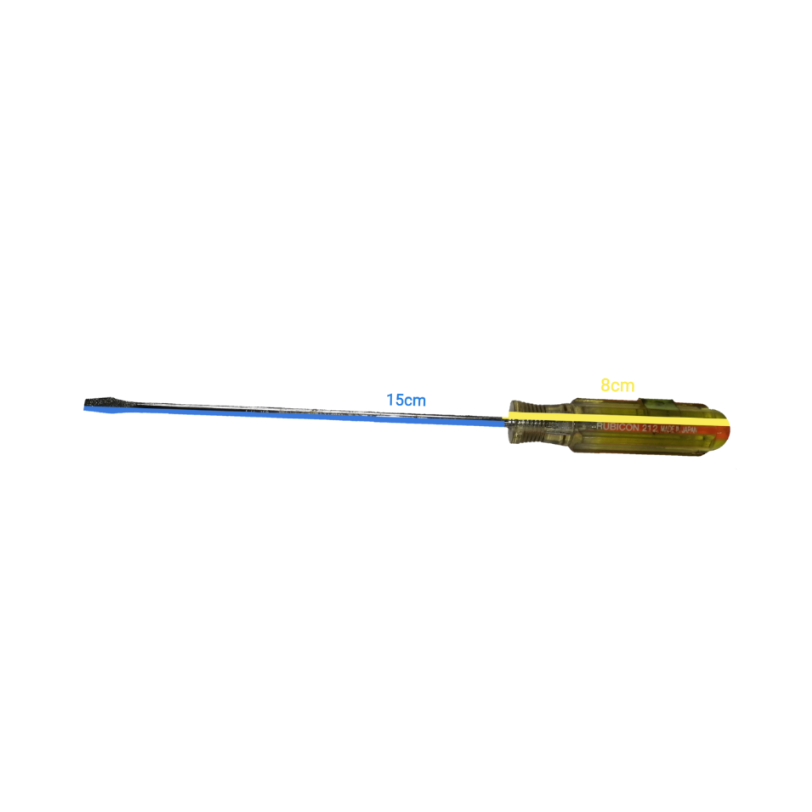 Rubicon Screw Driver Made in Japan with a 15cm length and 8cm handle for precision tasks