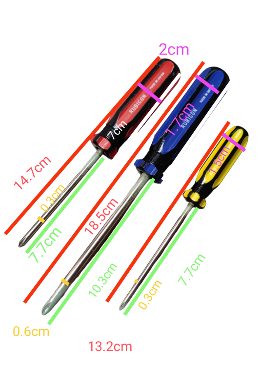 High-quality Screw Driver Made in Japan Rubicon with various sizes for versatile hand tool use
