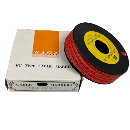 Grippes S Marker Red 2.6mm to 4.2mm 1000pcs cable management markers with white packaging box