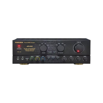Sakura AV-5023 home karaoke amplifier with multiple controls for enhanced sound quality