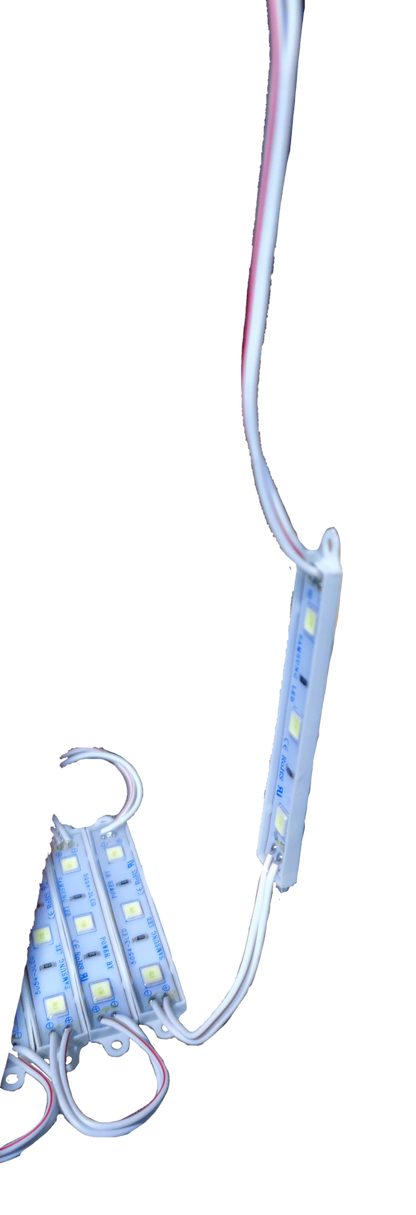 China made 12V LED module daylight 6500K with white wires and multiple small LED lights