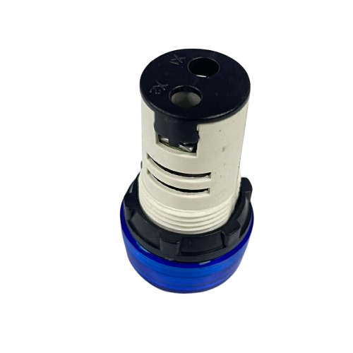 Grippes LED indicator lamp 22mm 24V blue panel mount indicator with blue lens for machinery