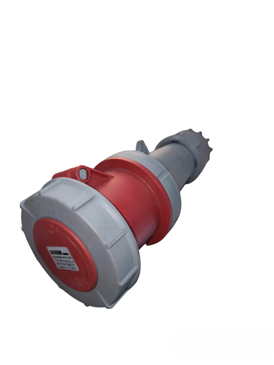 Sassin Industrial Outlet Connector Type 220V in red and gray for electrical circuitry and parts