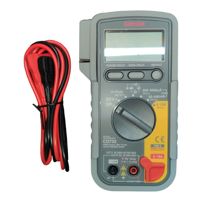 Sanwa Digital Multimeter CD732 LCD 6000 Count 0.01nF to 3999uf Capacitance Measurement