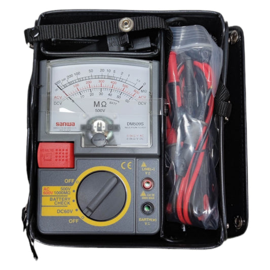 Sanwa Analog Insulation Tester DM509S Resistance Tester 500V AC