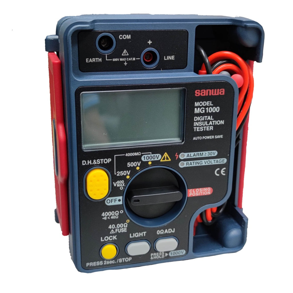 SANWA MG1000 insulation tester 1000V digital electrical tester with dial and display