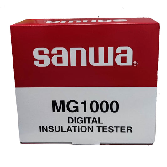 SANWA MG1000 insulation tester 1000V in red and white box digital insulation tester