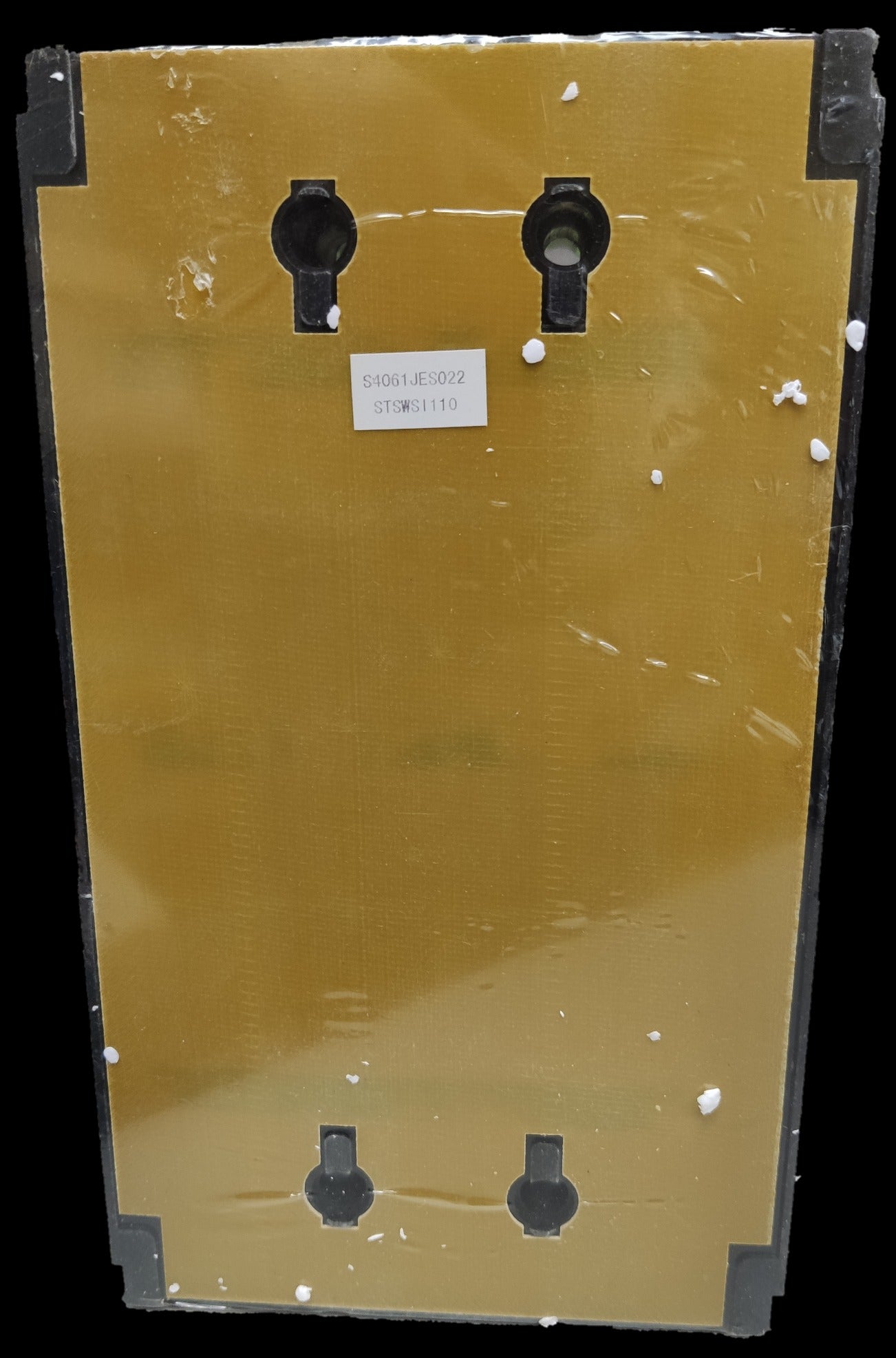 Sassin 315A Industrial Circuit Breaker 3 Pole electrical component with gold reflective surface and mounting slots