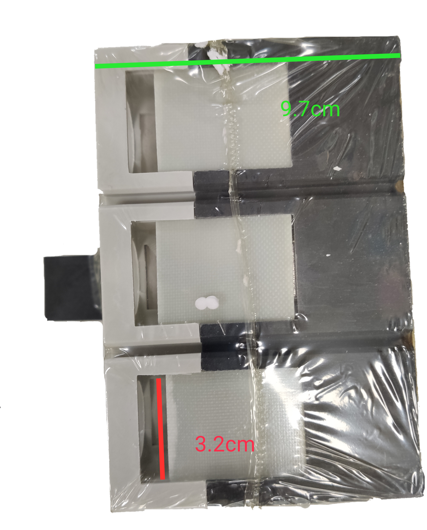Sassin 315A Industrial Circuit Breaker 3 Pole wrapped in protective plastic with metal and white components