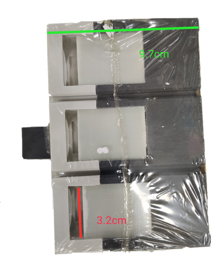 Sassin 315A Industrial Circuit Breaker 3 Pole wrapped in protective plastic with metal and white components