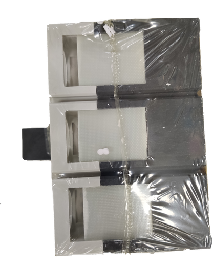 Sassin 315A Industrial Circuit Breaker 3 Pole wrapped in protective plastic for electrical safety