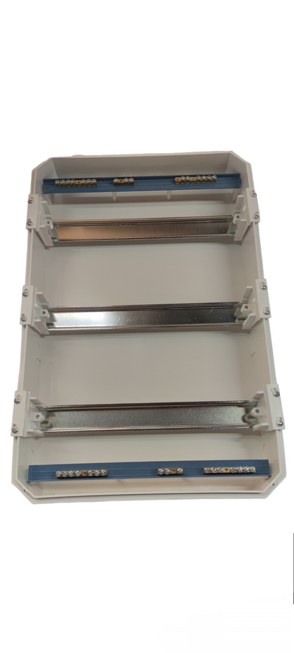 Sassin 36 ways recessed panel board with multiple metal busbars for electrical circuitry and parts