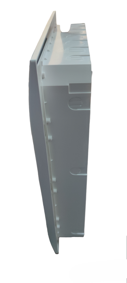 Sassin 36 ways recessed panel board electrical circuitry component in white side view