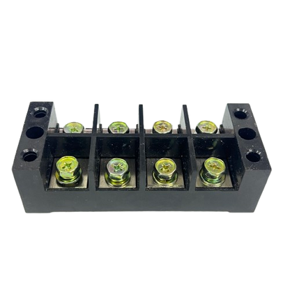 Grippes Sassin 100A 4 Pairs Terminal Block black plastic screw terminal for wiring connections