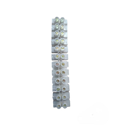 Electx Electrical Supply 3A 12 Pairs PVC Terminal Block clear screw terminal strip for electrical connections