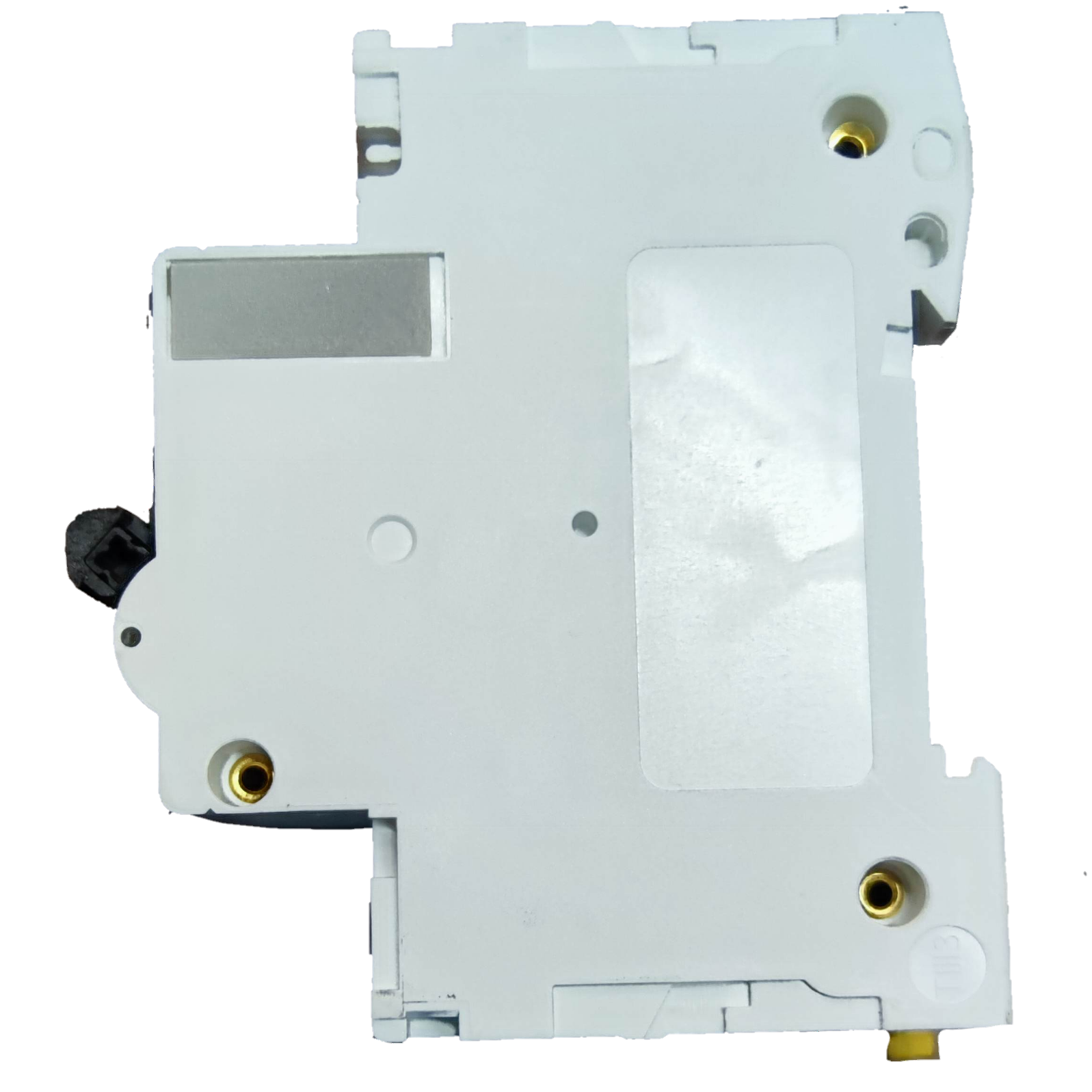 Schneider 125A Miniature Circuit Breaker 2 Pole electrical component in white with mounting holes