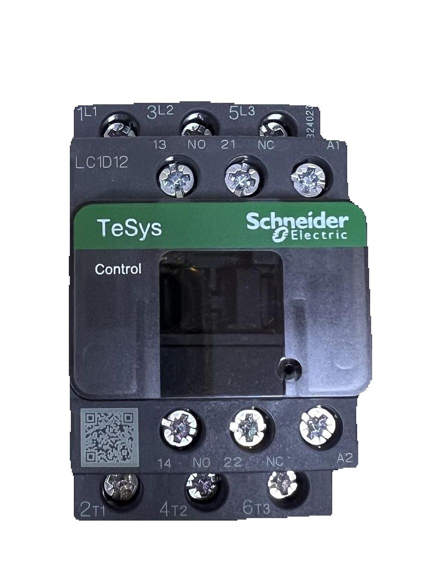 Schneider TeSys 12A Magnetic Contactor 220V - LC1D12 with multiple connection terminals