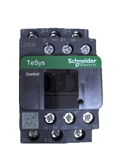Schneider TeSys 12A Magnetic Contactor 220V - LC1D12 with multiple connection terminals