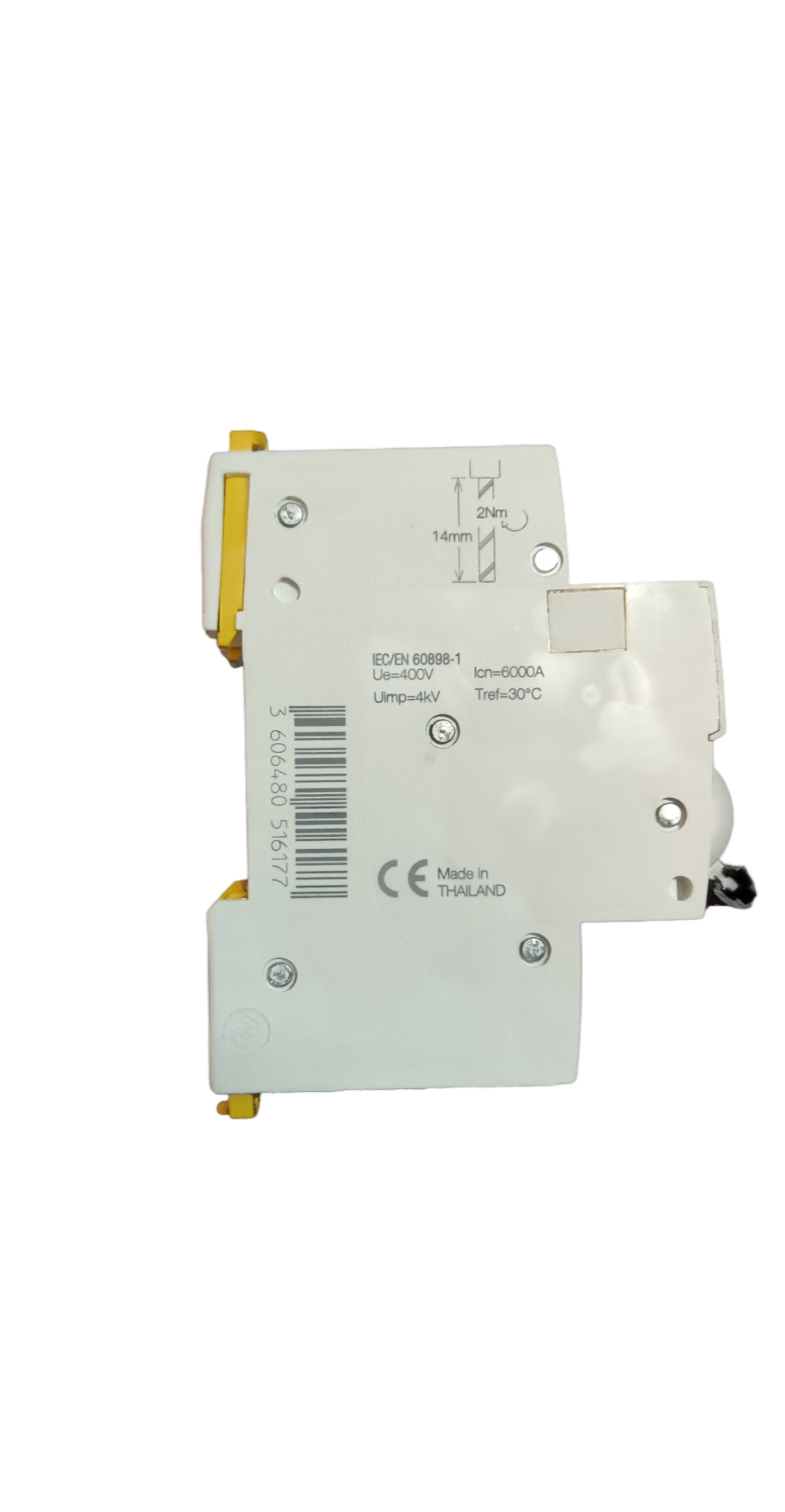 Schneider 16A Miniature Circuit Breaker 6KAIC white electrical component for circuit protection