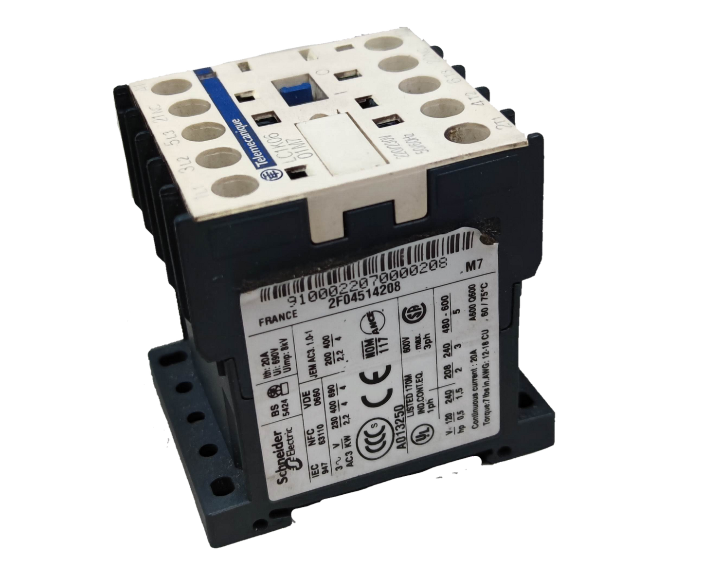 Telemecanique 20A 220V LC1K0601M7 Square D electrical power relay switch component