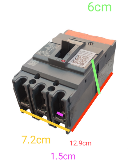 Schneider 3 pole 10KAIC circuit breaker 220V for reliable electrical protection and safety