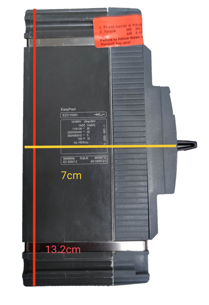 Schneider 30A 1 Pole Industrial Circuit Breaker 25KAIC black electrical component with detailed labels