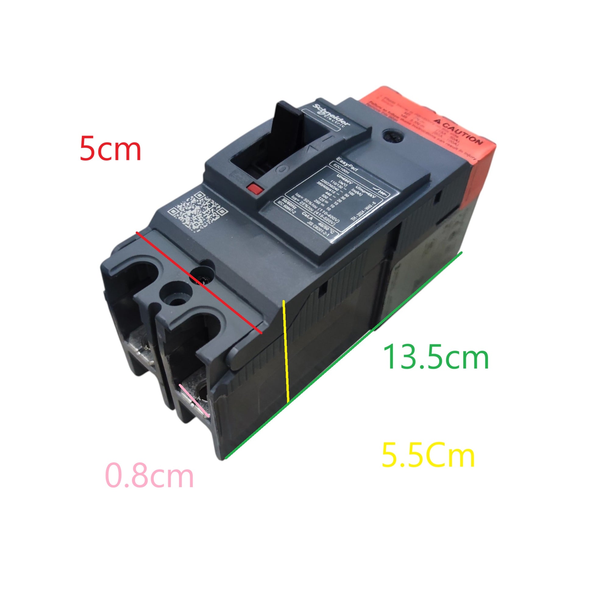 Schneider 40A 2 Pole Breaker Industrial Easy Pact with compact design for reliable circuit protection