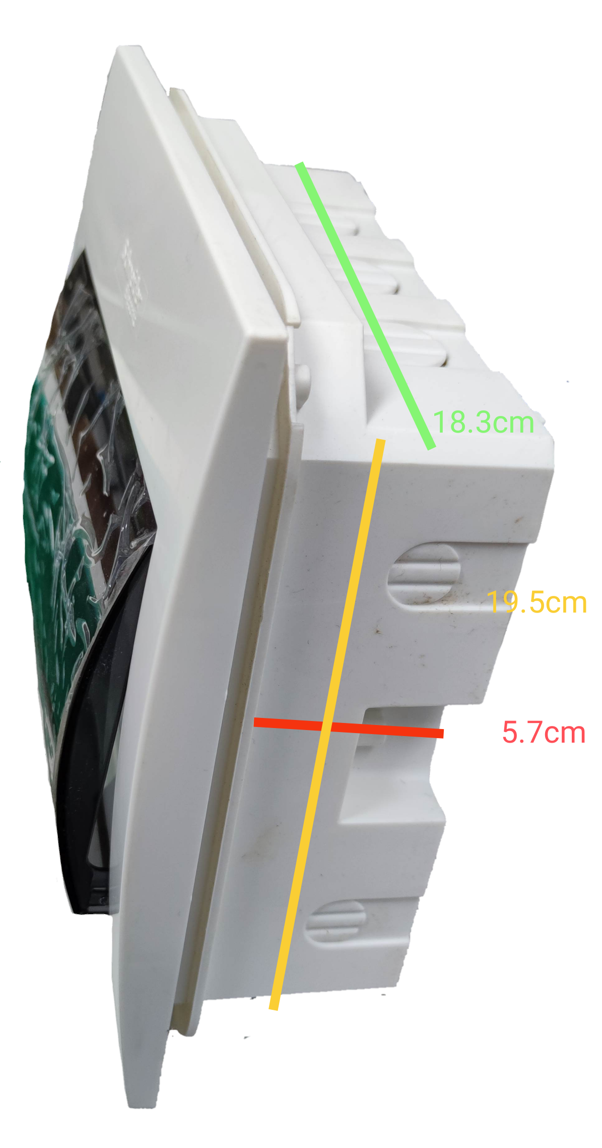 Schneider 8 Ways Distribution Panel IP40 electrical circuitry part in white with transparent cover