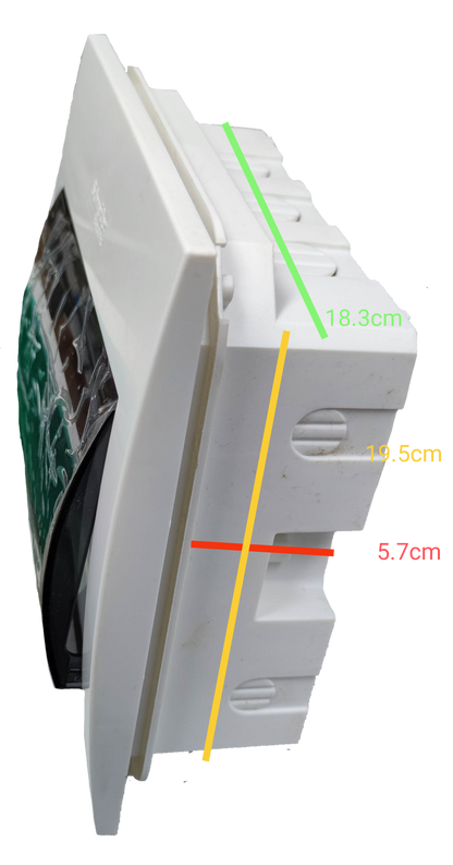 Schneider 8 Ways Distribution Panel IP40 electrical circuitry part in white with transparent cover