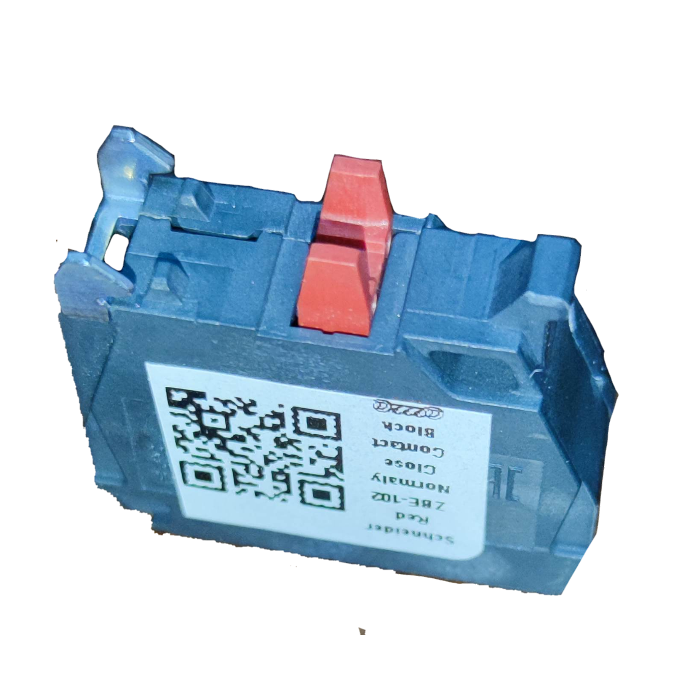 Schneider auxiliary contact block NC with red switch lever for power points and switches