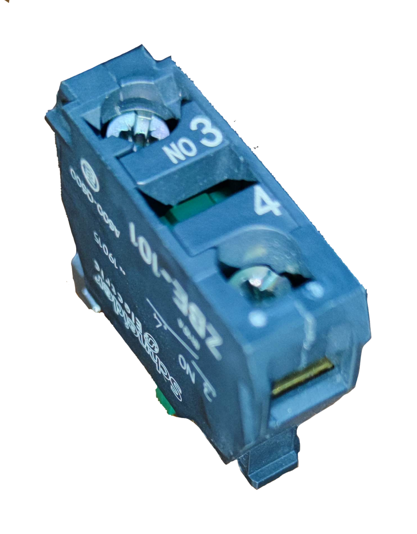 Schneider auxiliary contact block blue electrical component for power points switches and plugs