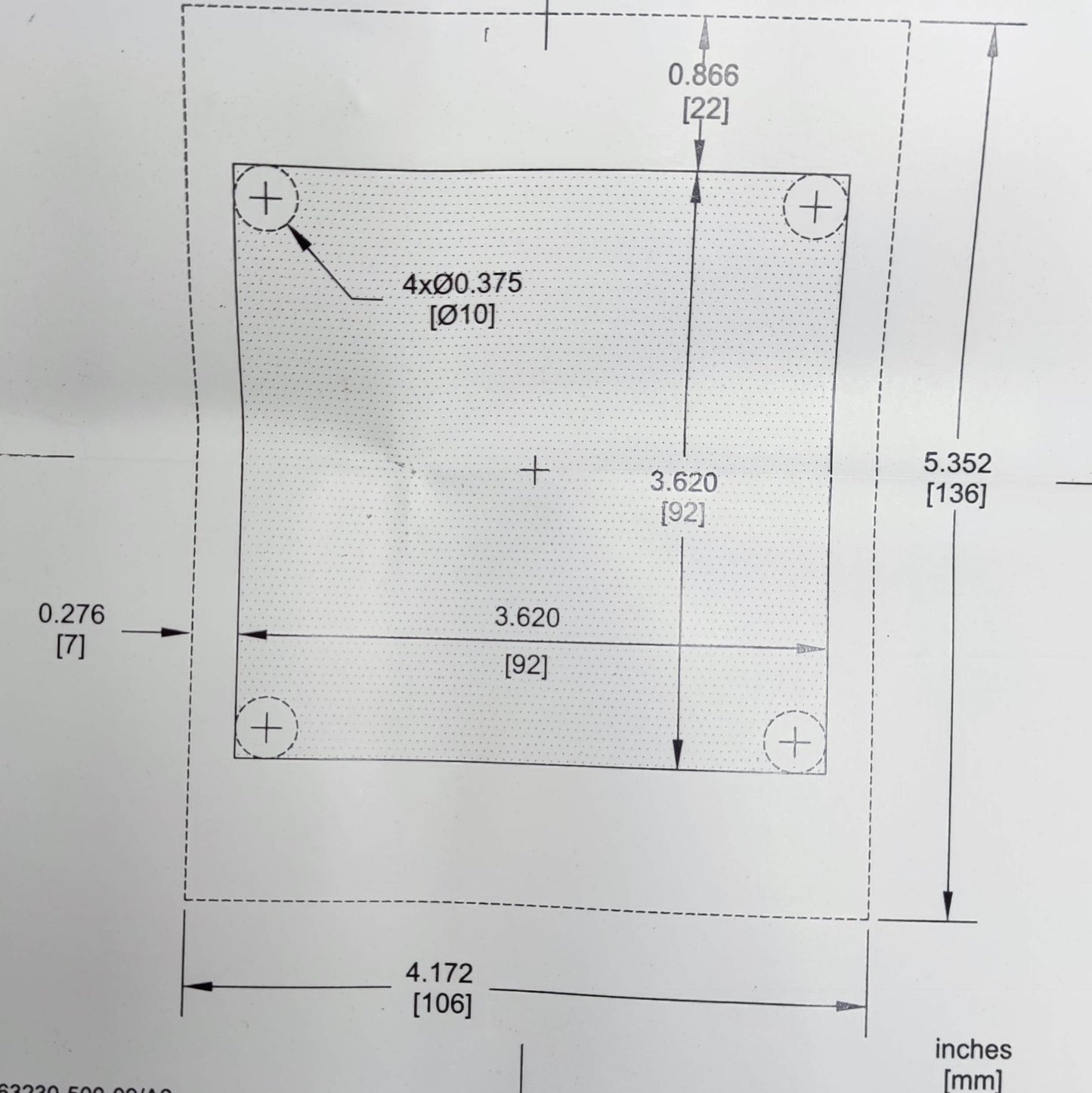 Diagram of a Schneider digital power meter showing dimensions and mounting details for installation