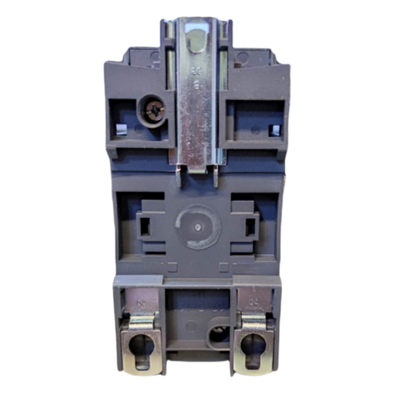 Electrical contactor on a white background
