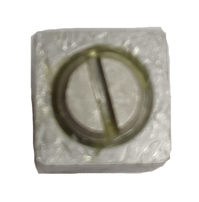 Schneider Electrical Circuitry Mechanical Lugs for 50A EZC close-up on a square white base