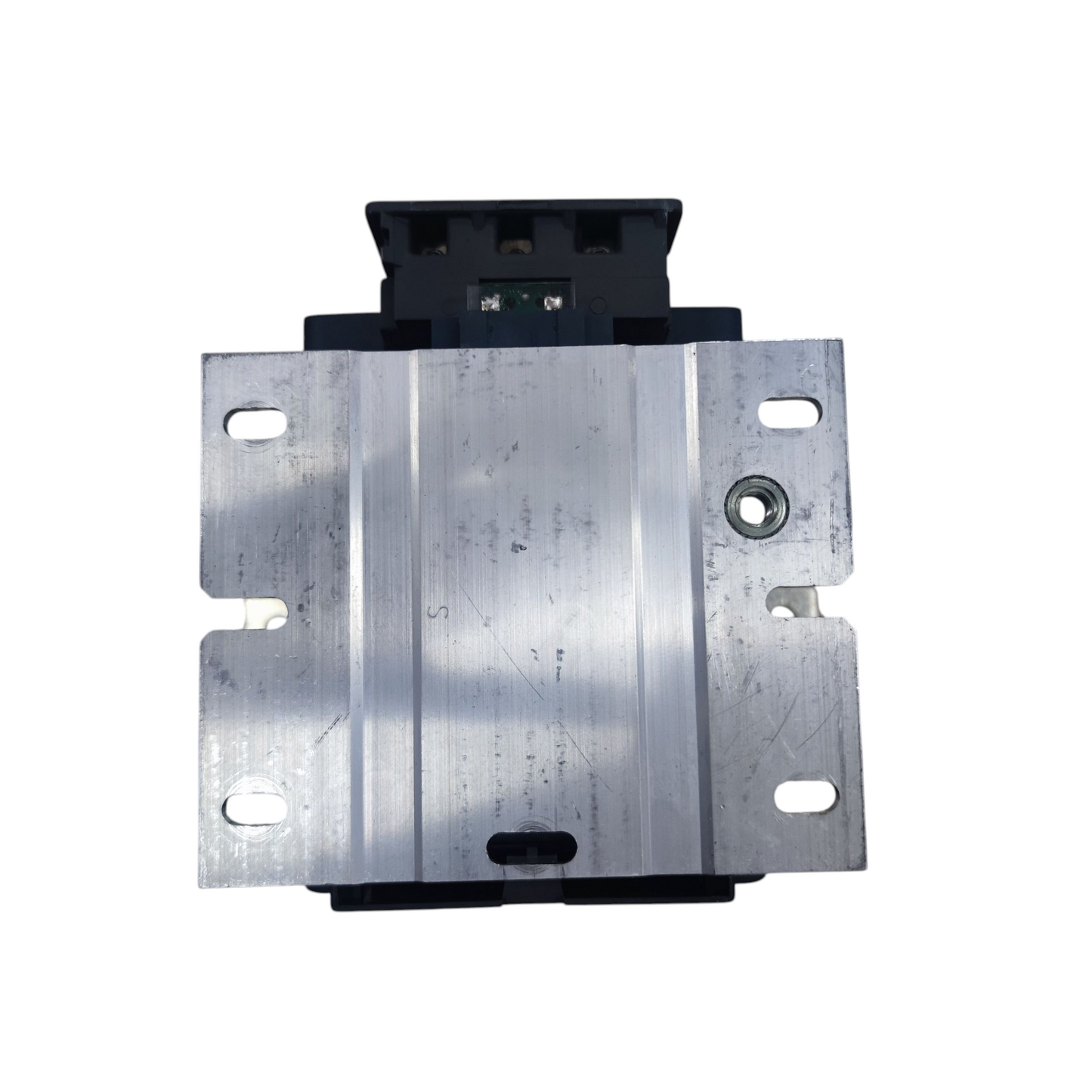 Schneider Magnetic Contactor 185A 220V mounted on metal base for electrical control applications