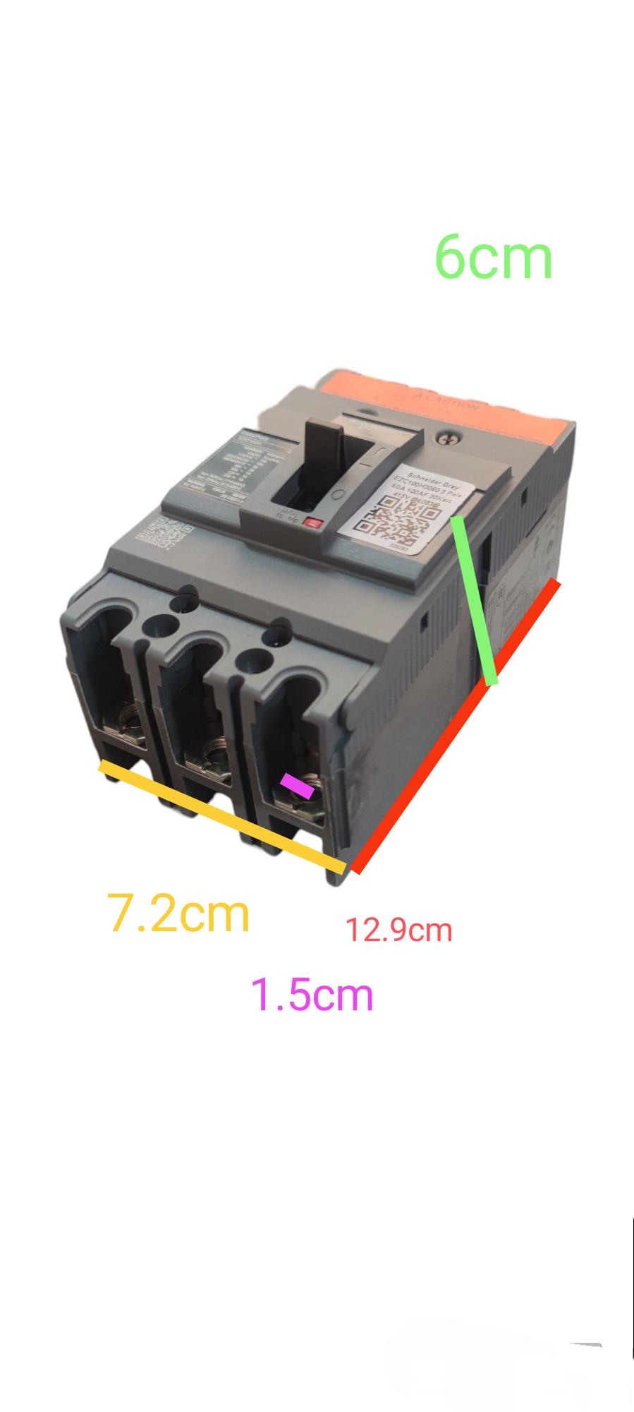 Schneider MCCB 80 amp 3 phase 220V 10 KAIC circuit breaker with compact design for electrical safety