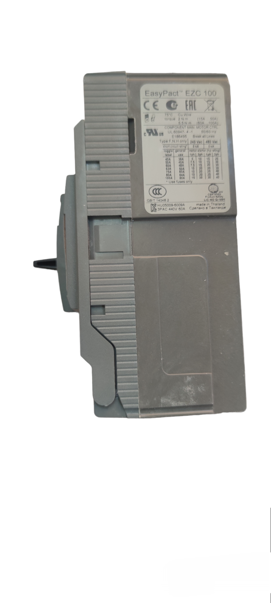 Schneider MCCB 80 amp 3 phase 220V 10 KAIC circuit breaker for reliable electrical protection