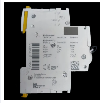 Schneider Miniature Circuit Breaker 25A 2 Pole with compact design and safety features for electrical applications