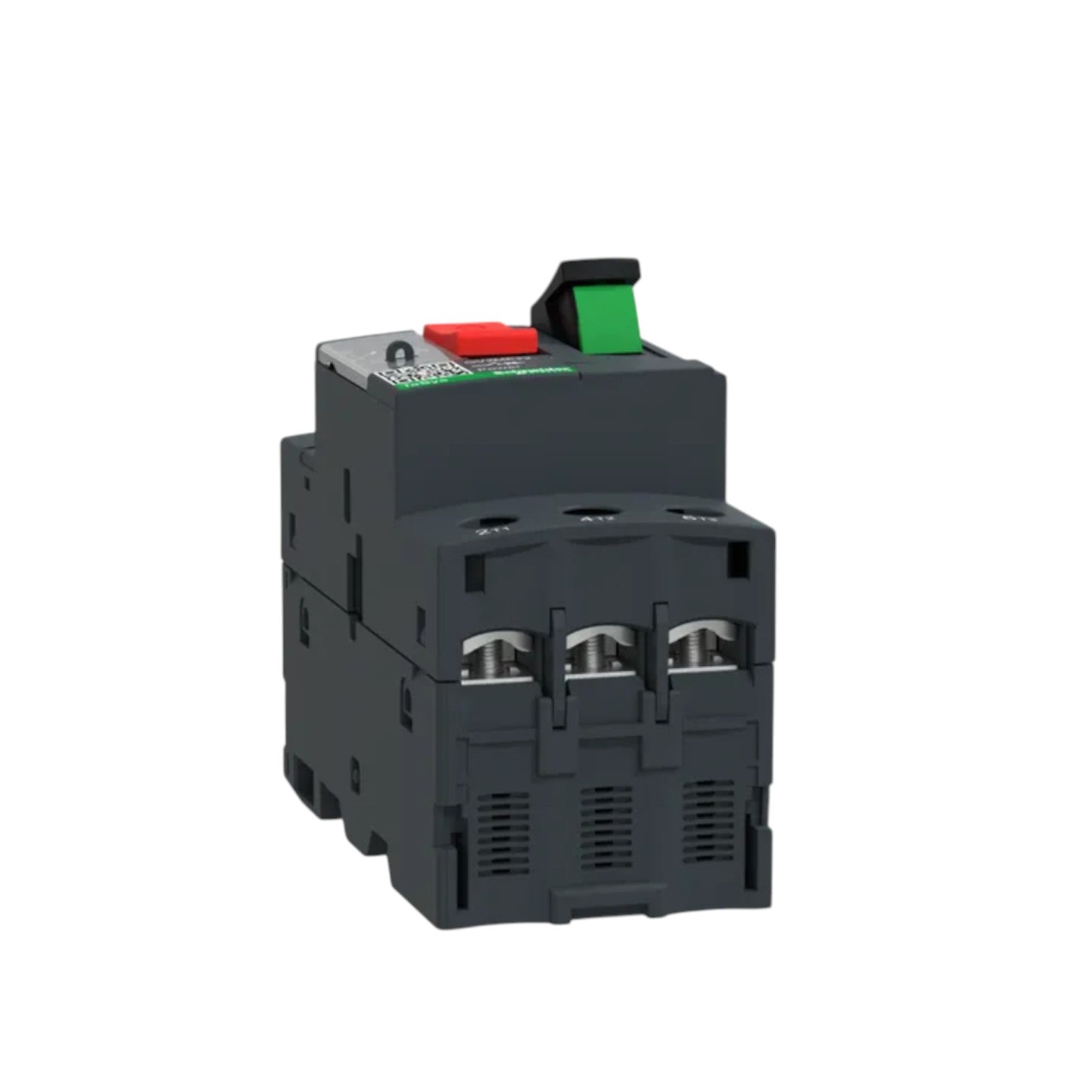 Schneider three pole motor breaker with red and green push buttons TeSys 3 Phase 20A-25A Max 690V for motor protection