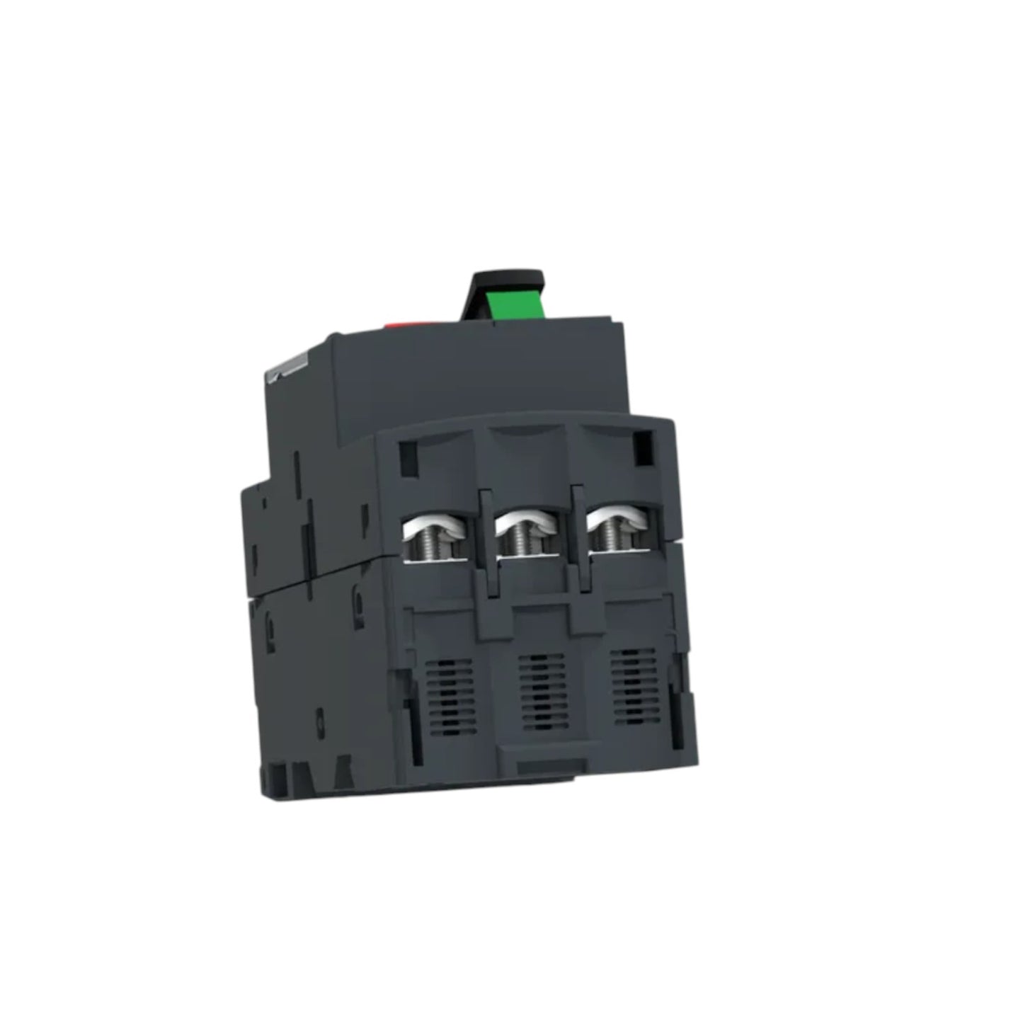 Schneider three phase motor starter accessory with three terminals and green red lever TeSys 3 Phase 20A-25A Max 690V