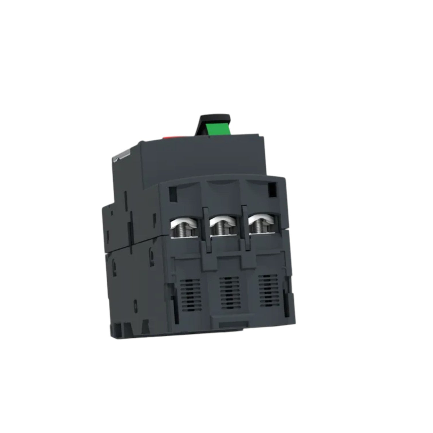 Schneider three phase motor starter accessory with three terminals and green red lever TeSys 3 Phase 20A-25A Max 690V